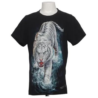 T-shirt (Black, Multicolored) from Rock Chang Cotton
