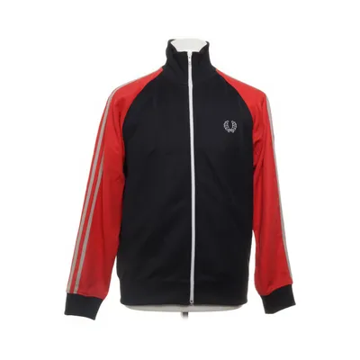 Träningsjacka (Svart, Röd) från Fred Perry Bomull, Polyester