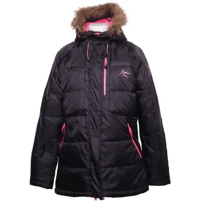 Dunfrakke (Sort, Pink) fra High Mountain Dun, Fjer, Polyester