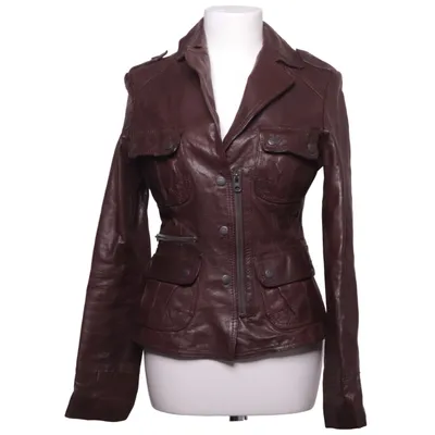 Läderjacka (MJ-83-Alessia) från Maze Bomull, Skinn, Polyester