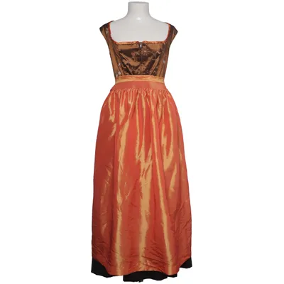 Dirndl (Sort, Orange, Brun) fra Edel Heiss Bomuld, Polyamid, Polyester