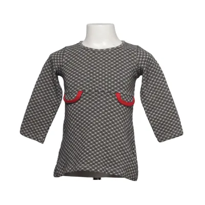 Jurk (Zwart, Wit, Rood) van Petit Louie Katoen, Elastaan, Polyester