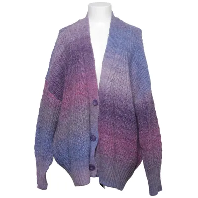 Kofta (Lila, Flerfärgad) från Zizzi Återvunnen polyester