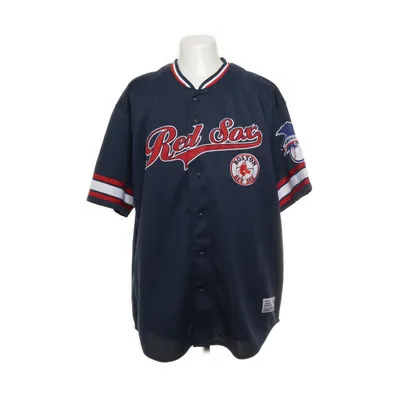 Baseball T-shirt (Blue, Red, White) from True-Fan Polyester