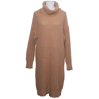 Jurk met col (Beige) van Zauberstern Acryl, Katoen