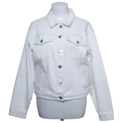 Denimjakke (Hvid) fra Tomorrow Elastan, Økologisk bomuld, Genanvendt polyester