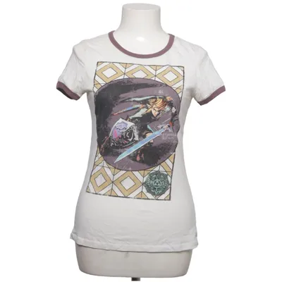 T-shirt (Blanc, Violet) de Zelda Coton, Polyester