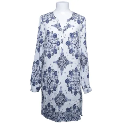 Dress (White, Blue) from Noom Viscose