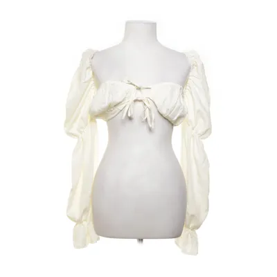 Crop top (Wit) van PrettyLittleThing Elastaan, Polyester