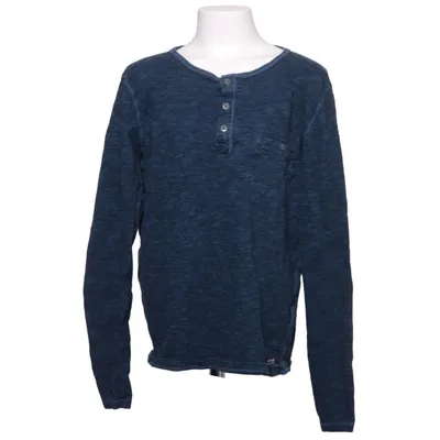 Henley shirt (Blauw) van D.M.D by Denim Day Katoen