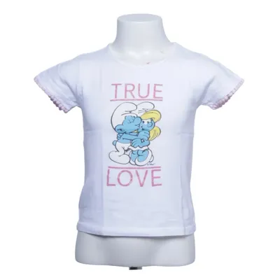 T-shirt (Wit, Blauw, Roze) van The Smurfs Katoen