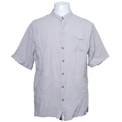 Kortärmad skjorta (Beige) från Yaobaole Bomull, Linne