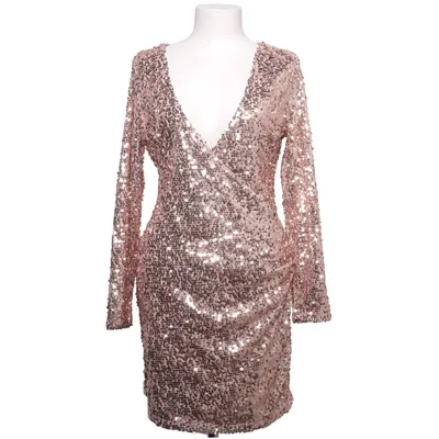 Cocktailklänning (Beige, Silverfärgad) från NLY One Elastan, Polyester