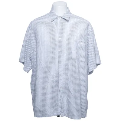 Kortärmad skjorta (Vit, Blå) från Moda Campia Polyester, Viskos