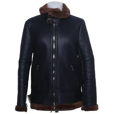 Shearlingjacka (Svart, Brun) från Zara Woman Outerwear Polyester, Polyuretan
