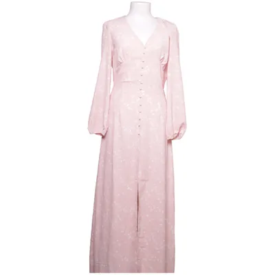 Robe longue (Rose, Blanc) de Nelly x Glamorous Polyester
