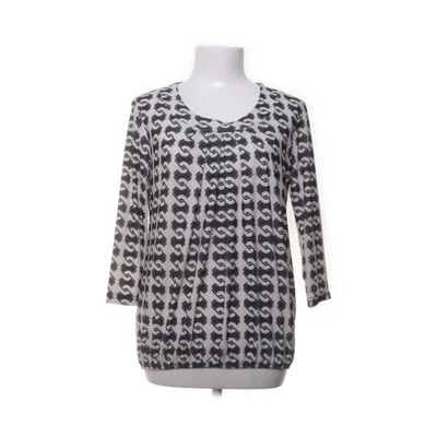 Blouse (Beige, Black) from Angelle Milan Elastane, Polyester, Viscose