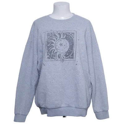 Collegetröja (Grå) från Topshop Bomull, Elastan, Polyester, Viskos
