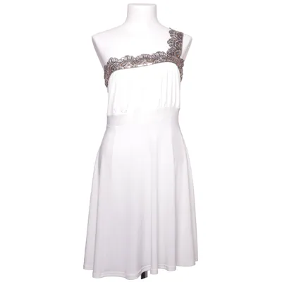 Cocktailklänning (Vit, Brun) från Rainbow Elastan, Polyester