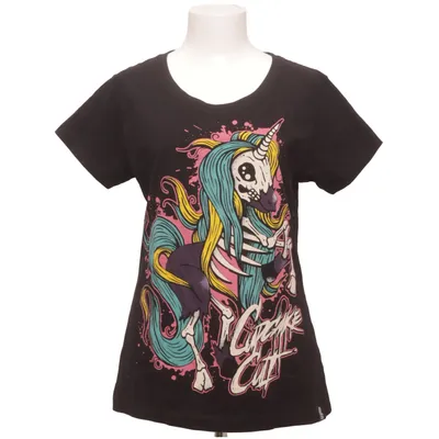T-shirt (Black, Multicolored) from Cupcake Cult Cotton