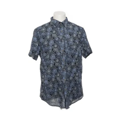 Korte mouwen shirt (Blauw, Zwart, Meerkleurig) van Dressmann Katoen, Linnen