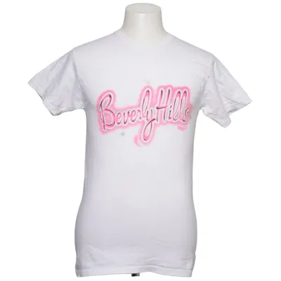 T-shirt (Vit, Rosa) från Hanes Heavyweight Bomull