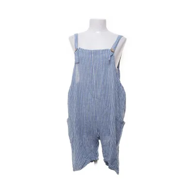 Tuinbroek (Blauw, Wit) Katoen
