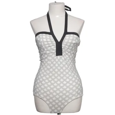 Swimsuit (White, Black) from Scandale Elastane, Polyamide