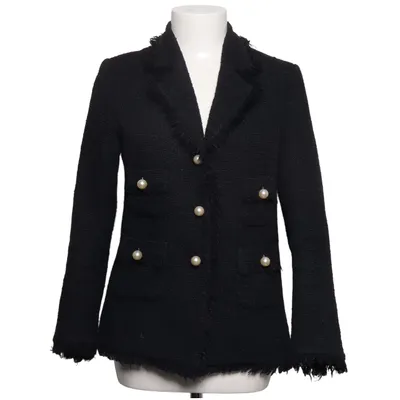 Blazer (Black) from Veronica Virta Acrylic, Cotton, Metallic fiber, Polyamide, Polyester, Viscose