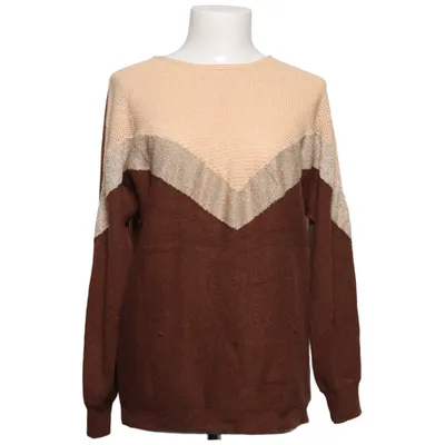Pull-over (Marron, Beige) de Pfeffinger Fibre métallique, Polyamide, Polyester, Viscose