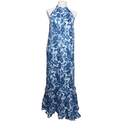 Robe longue (Bleu, Blanc) de Oneseason Coton