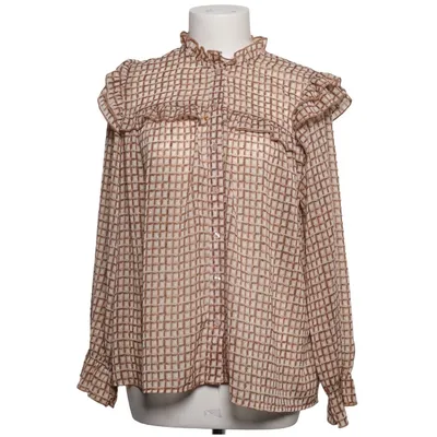 Blouse (Brown, White) from JS Millenium Polyester