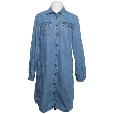 Denim jurk (Blauw) van Lee Katoen
