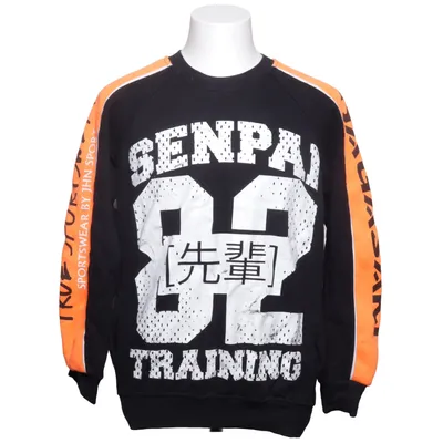 Sweatshirt (Noir, Orange, Blanc) de The Power Coton, Polyester