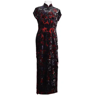 Cheongsam (Rood, Zwart, Meerkleurig) van Fengdian