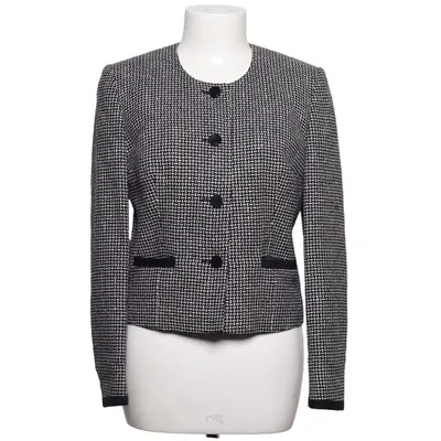 Blazer (Noir, Blanc) de Cavaliere Femme Soie, Viscose, Laine