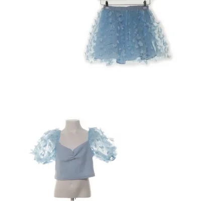 Set (Blauw) van Shein Elastaan, Polyester