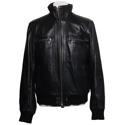 Leather jacket (Black) from Bruno Leather, Polyester