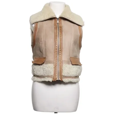 Shearling jas (Beige, Wit) van Strenesse Blue