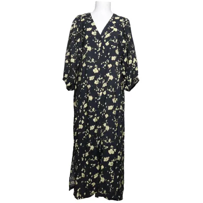 Maxi jurk (Zwart, Geel, Meerkleurig) van Lindex Polyamide, Viscose