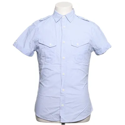 Chemise à manches courtes (Bleu, Blanc) de Redherring Coton