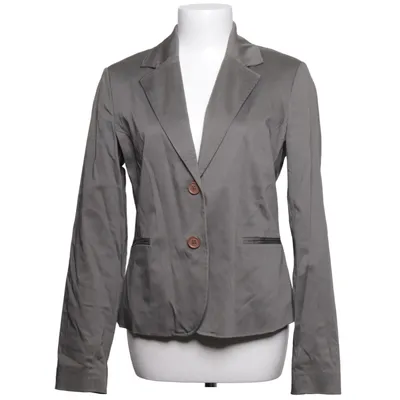 Blazer (Grijs) van Cyrillus Katoen, Elastaan