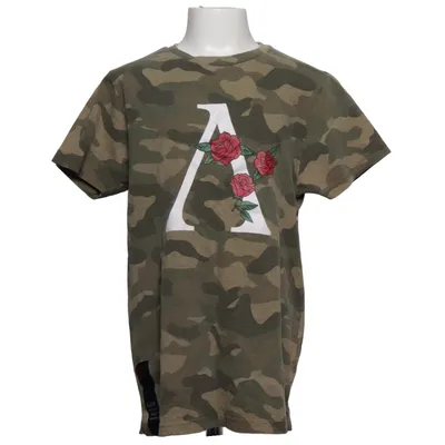 T-shirt (Green, Brown, Multicolored) from Slade Couture Cotton