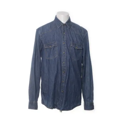 Denim blouse (Blauw) van Dressmann Katoen