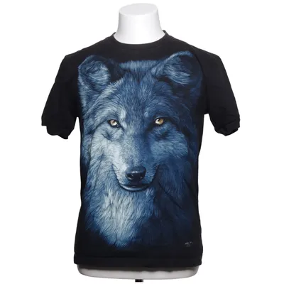 T-shirt (Noir, Bleu) de The Mountain Coton