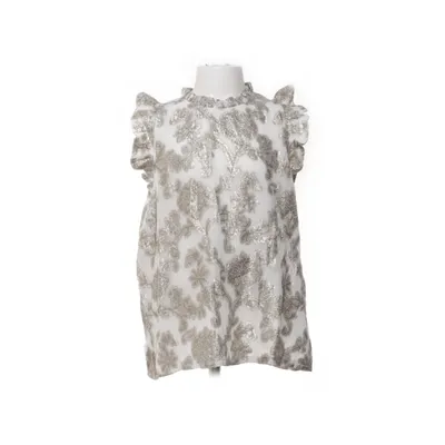 Topp (Vit, Guldfärgad) från Meet Me There Bomull