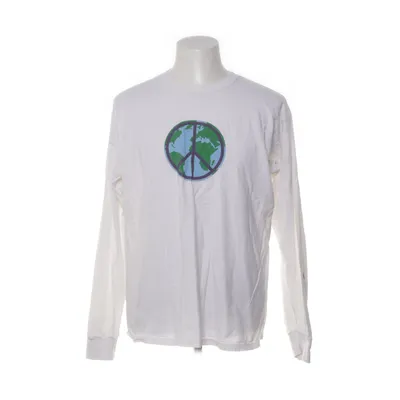 Langærmet t-shirt (Hvid, Flerfarvet) fra Stüssy Bomuld