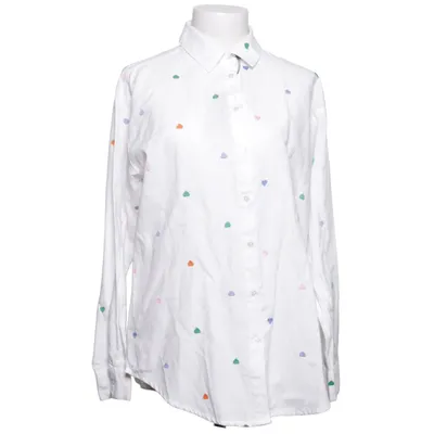 Shirt (Wit, Meerkleurig) van Gina Katoen, Polyester