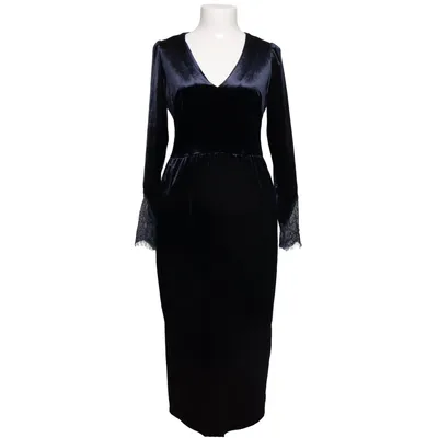 Långklänning (Blå) från Happy Holly Elastan, Polyester