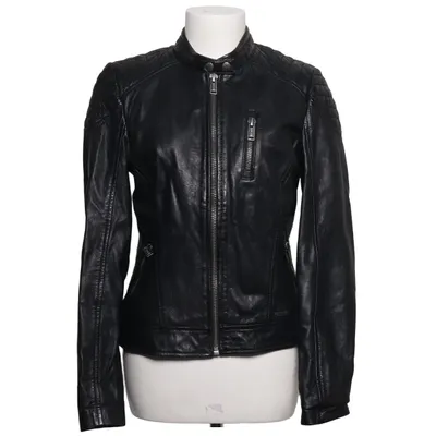 Läderjacka (Svart) från Mustang True Denim Skinn